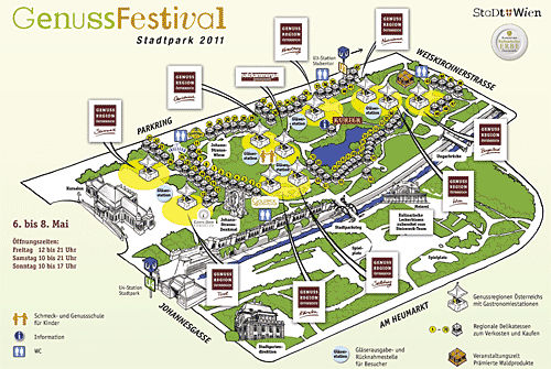 Genussfestival 2011 Stadtpark Wien Plan
